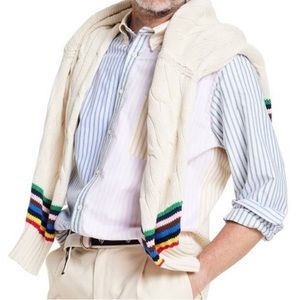 ROWING BLAZER Adult Stripe Long Sleeve Button-Down Shirt - M NWT